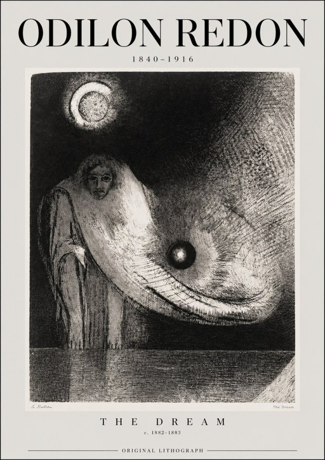 Odilon Redon The Dream No2 - Poszter