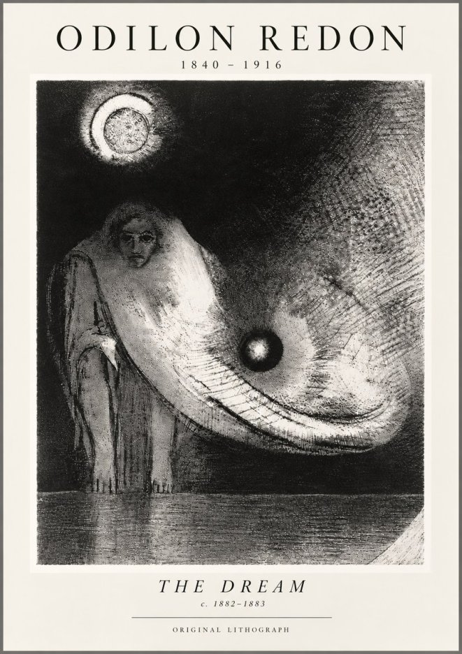 Odilon Redon The Dream No5 - Poszter