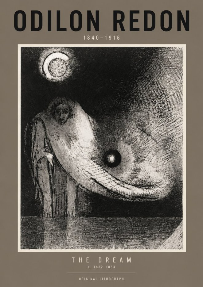 Odilon Redon The Dream No6 - Poszter