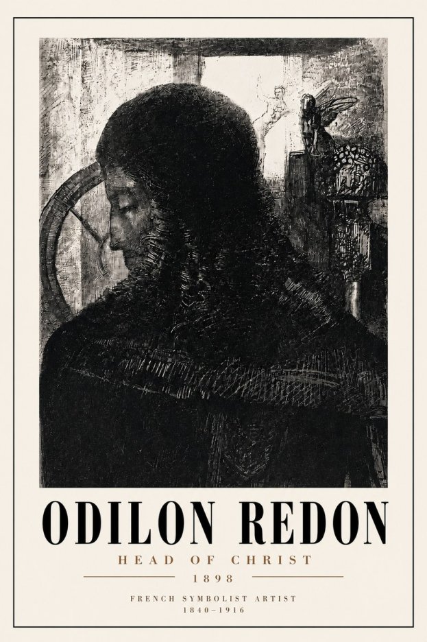 Odilon Redon Head of Christ II No4 - Poszter