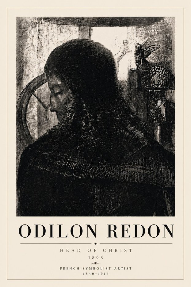 Odilon Redon Head of Christ II No6 - Poszter