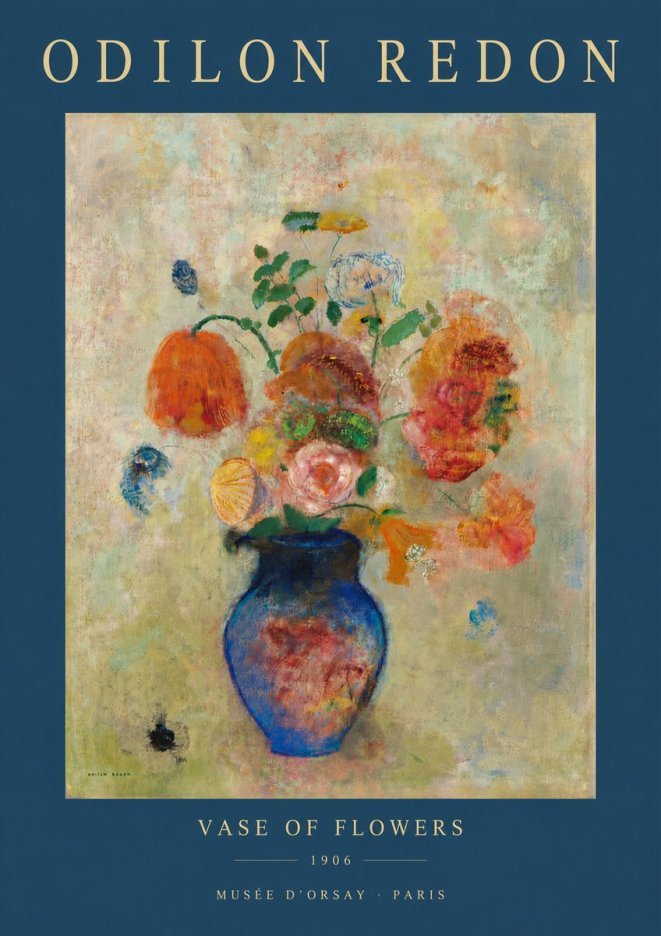 Odilon Redon Vase of Flowers No4 - Poszter