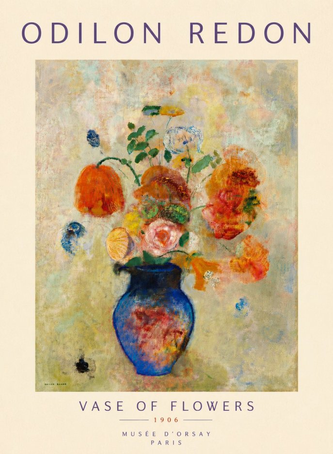 Odilon Redon Vase of Flowers No6 - Poszter