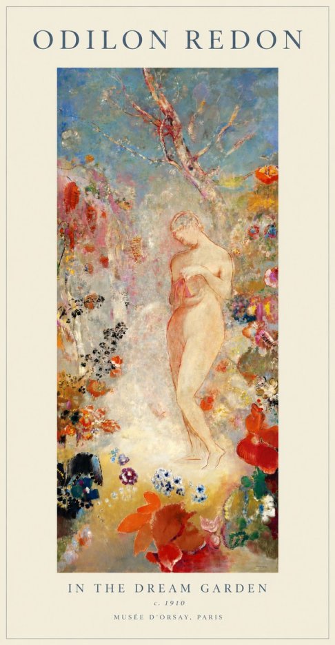 Odilon Redon In the Dream Garden No1 - Poszter