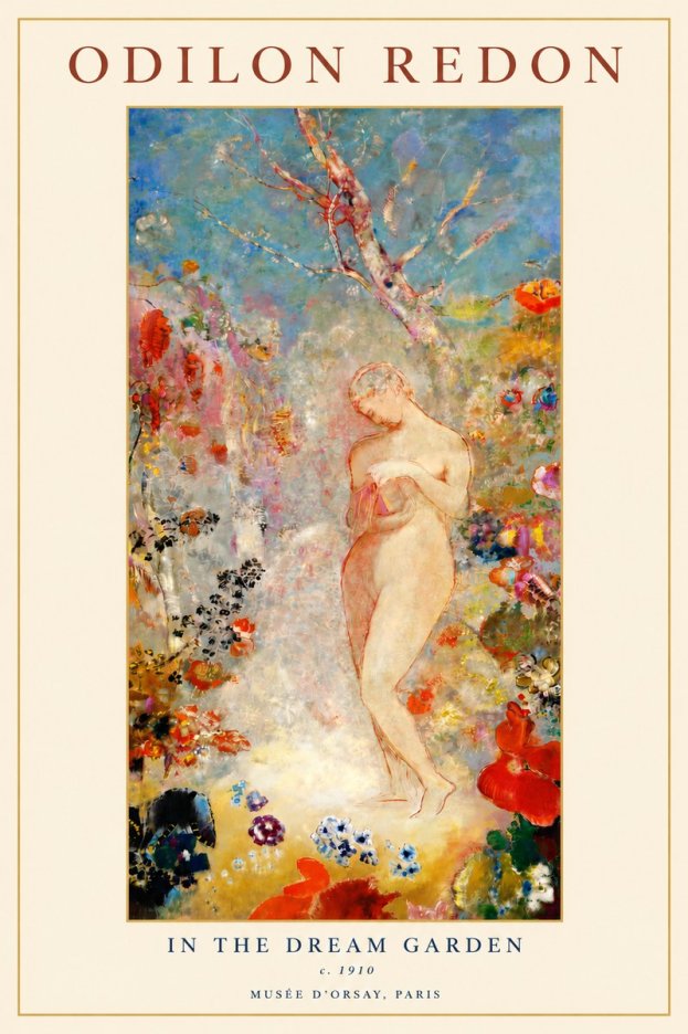 Odilon Redon In the Dream Garden No3 - Poszter