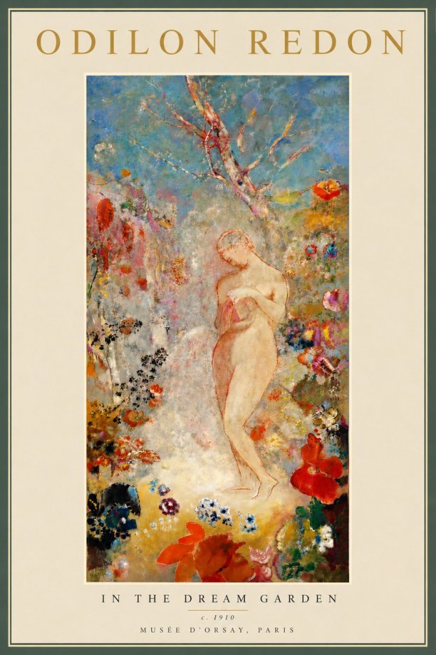 Odilon Redon In the Dream Garden No6 - Poszter