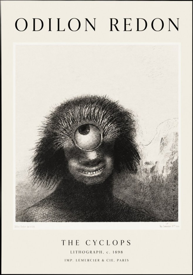 Odilon Redon The Cyclops II No1 - Poszter