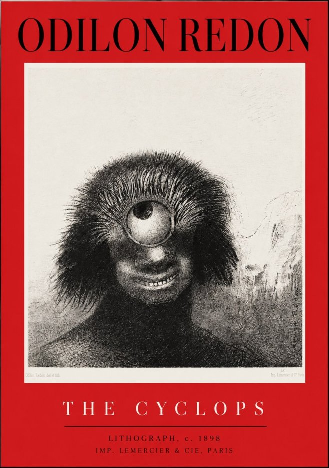 Odilon Redon The Cyclops II No2 - Poszter
