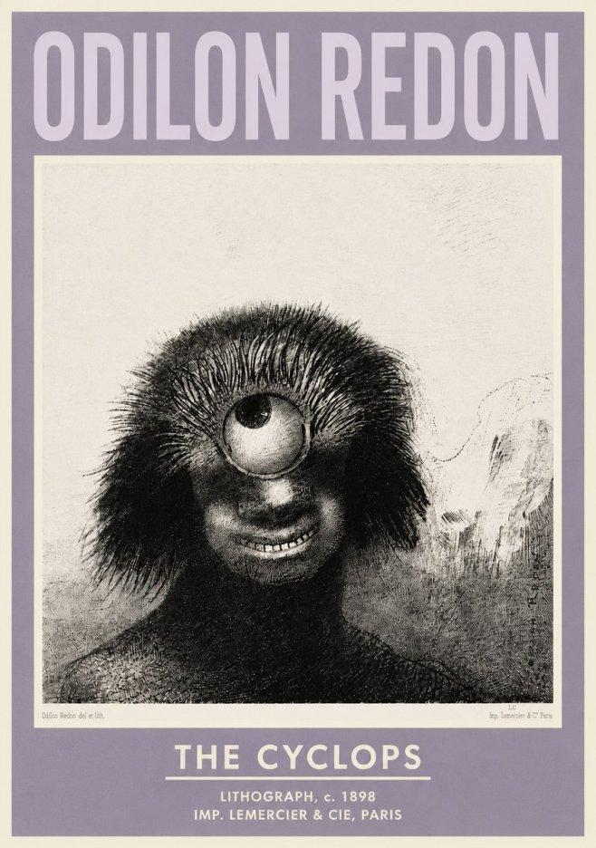 Odilon Redon The Cyclops II No4 - Poszter