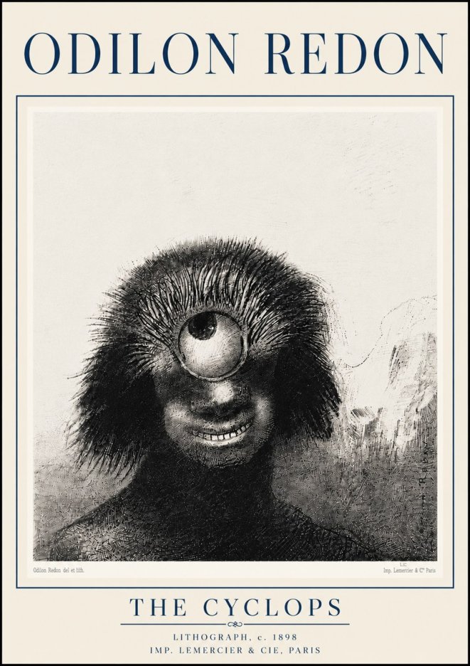 Odilon Redon The Cyclops II No6 - Poszter