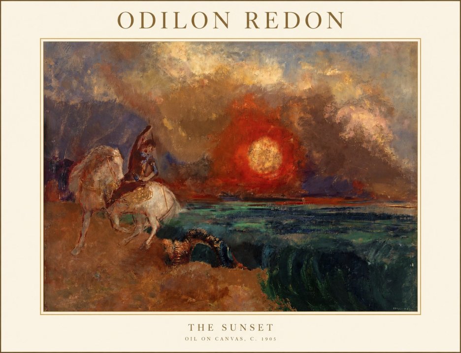 Odilon Redon The Sunset No1 - Poszter