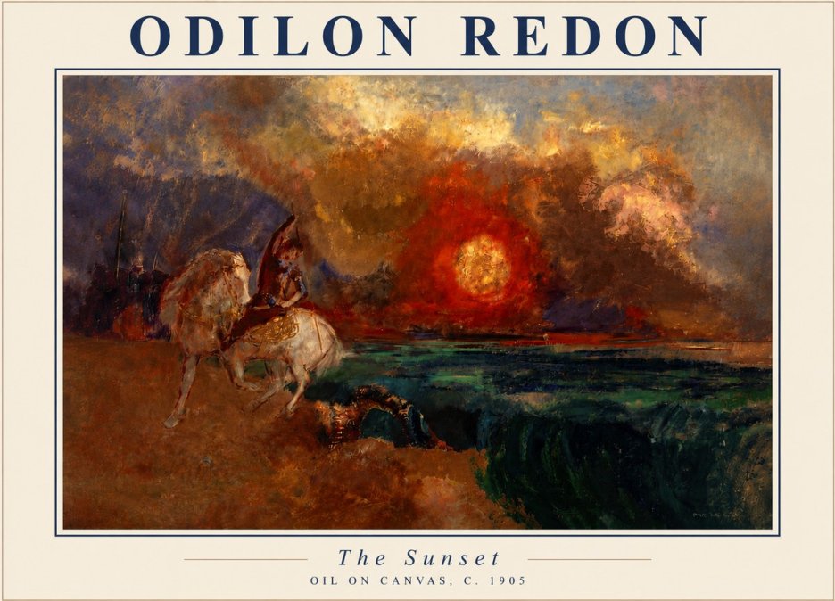 Odilon Redon The Sunset No5 - Poszter