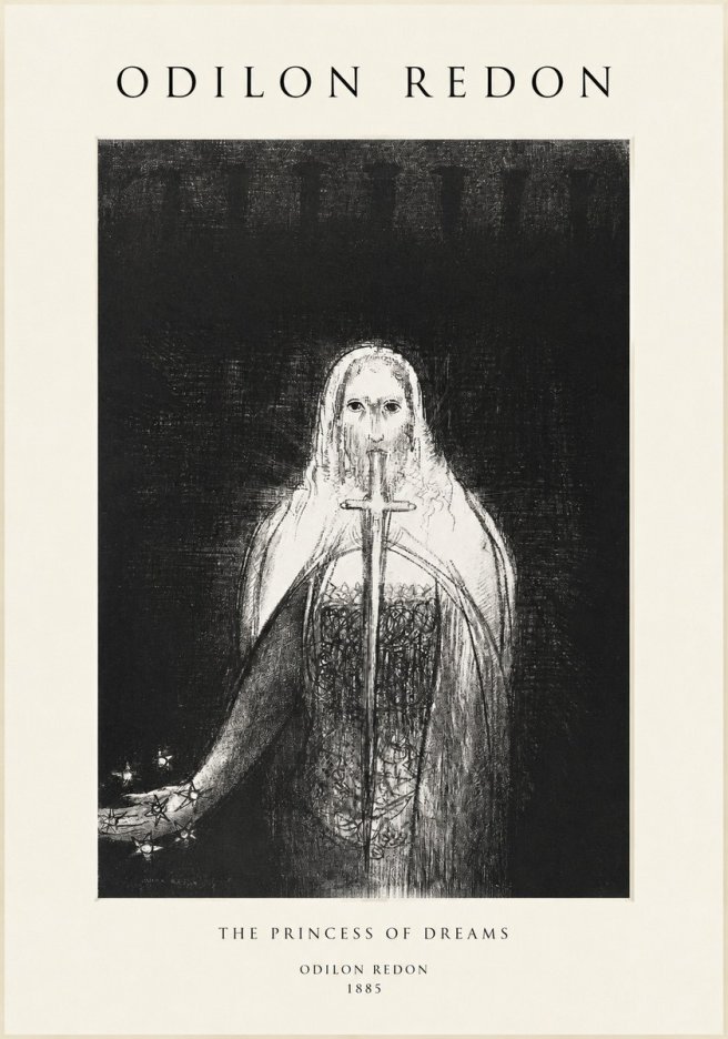 Odilon Redon The Princess of Dreams No1 - Poszter