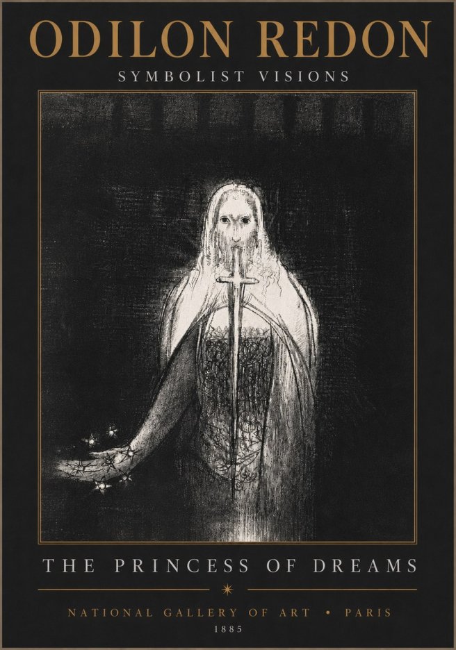 Odilon Redon The Princess of Dreams No4 - Poszter