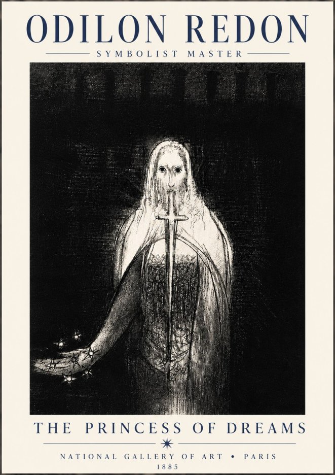 Odilon Redon The Princess of Dreams No6 - Poszter