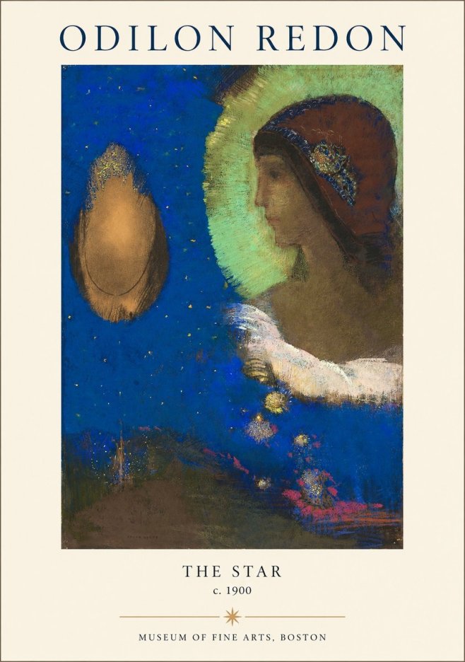 Odilon Redon The Star No1 - Poszter
