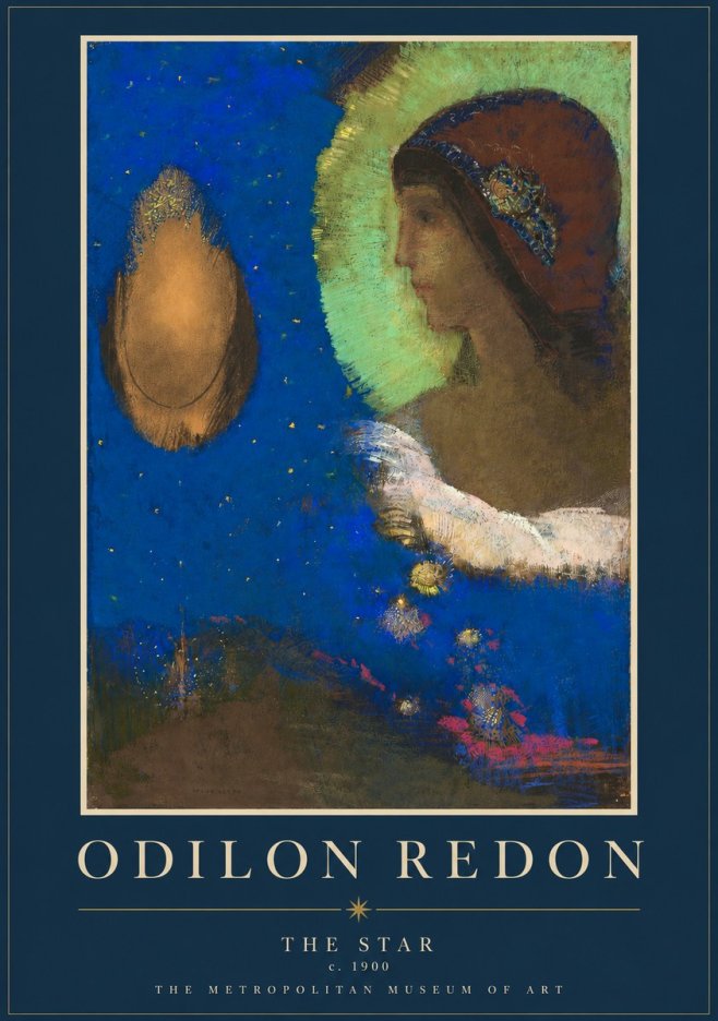 Odilon Redon The Star No2 - Poszter