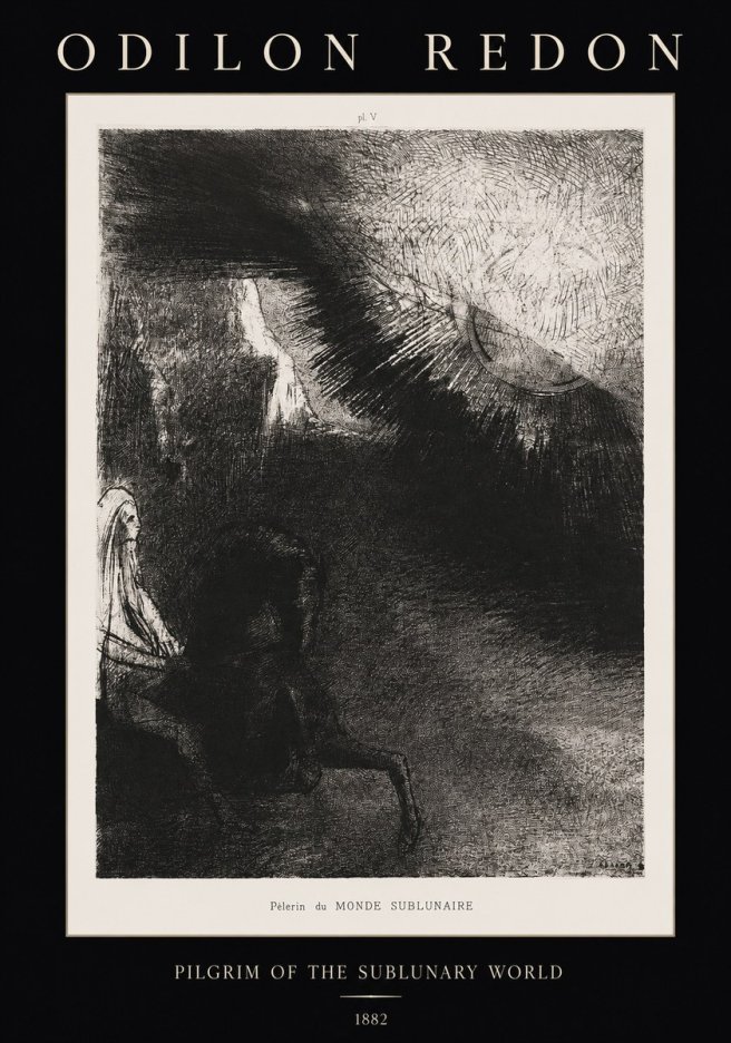Odilon Redon Pèlerin Du Monde Sublunaire No1 - Poszter