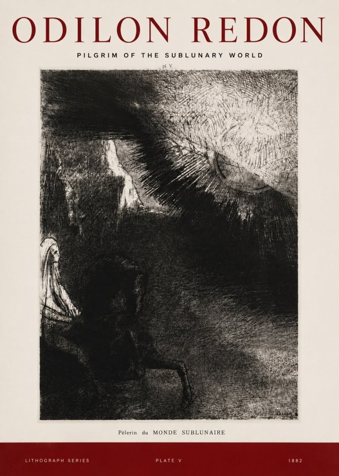 Odilon Redon Pèlerin Du Monde Sublunaire No2 - Poszter
