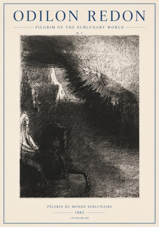 Odilon Redon Pèlerin Du Monde Sublunaire No3 - Poszter