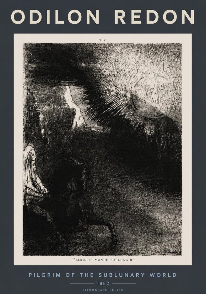 Odilon Redon Pèlerin Du Monde Sublunaire No4 - Poszter