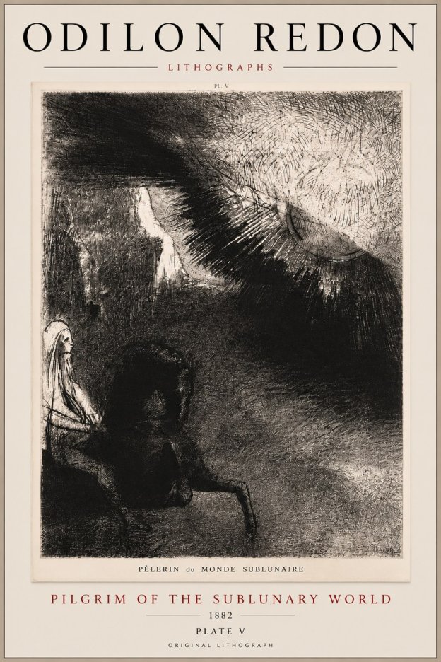 Odilon Redon Pèlerin Du Monde Sublunaire No5 - Poszter