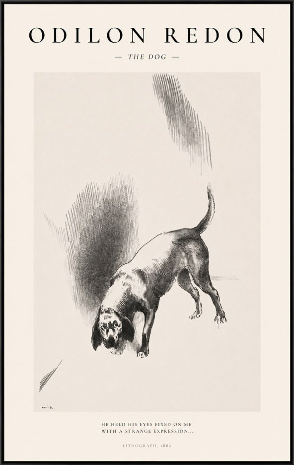 Odilon Redon The Dog No1 - Poszter