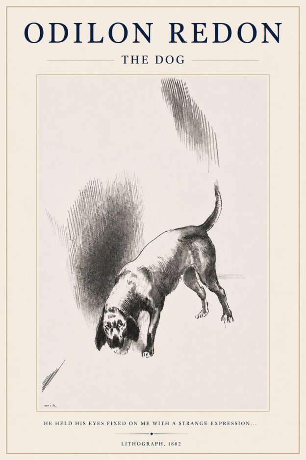 Odilon Redon The Dog No3 - Poszter