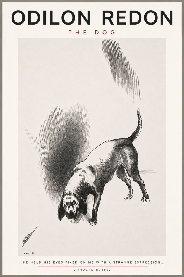 Odilon Redon The Dog No4 - Poszter
