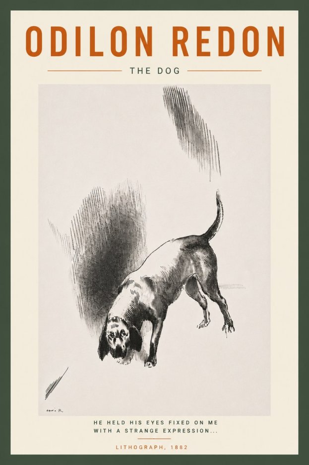 Odilon Redon The Dog No6 - Poszter