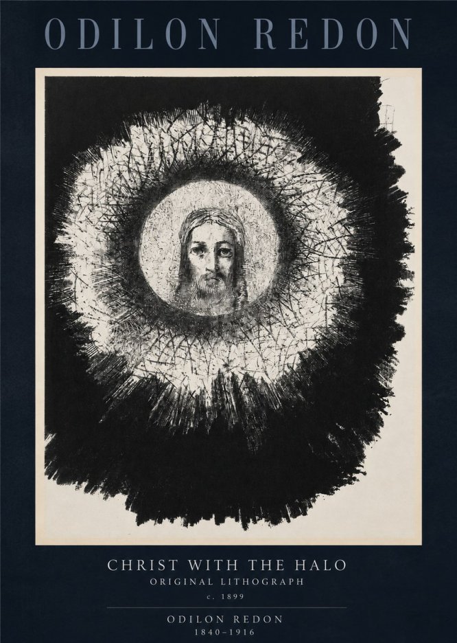 Odilon Redon Christ with the Halo No2 - Poszter