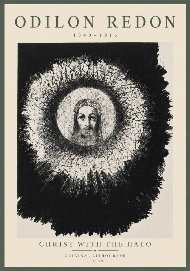 Odilon Redon Christ with the Halo No5 - Poszter