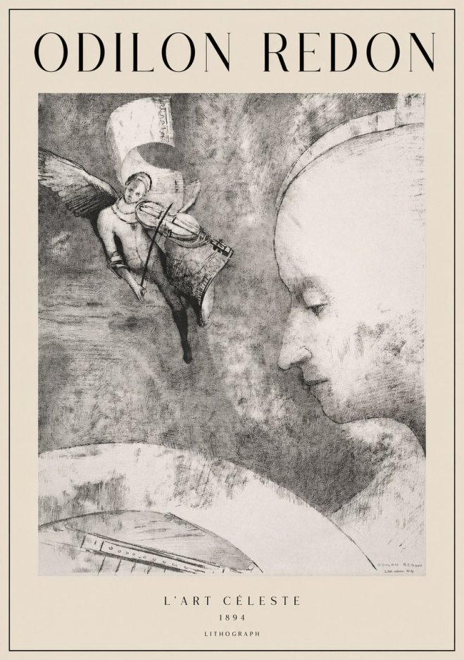 Odilon Redon L'art Céleste No1 - Poszter