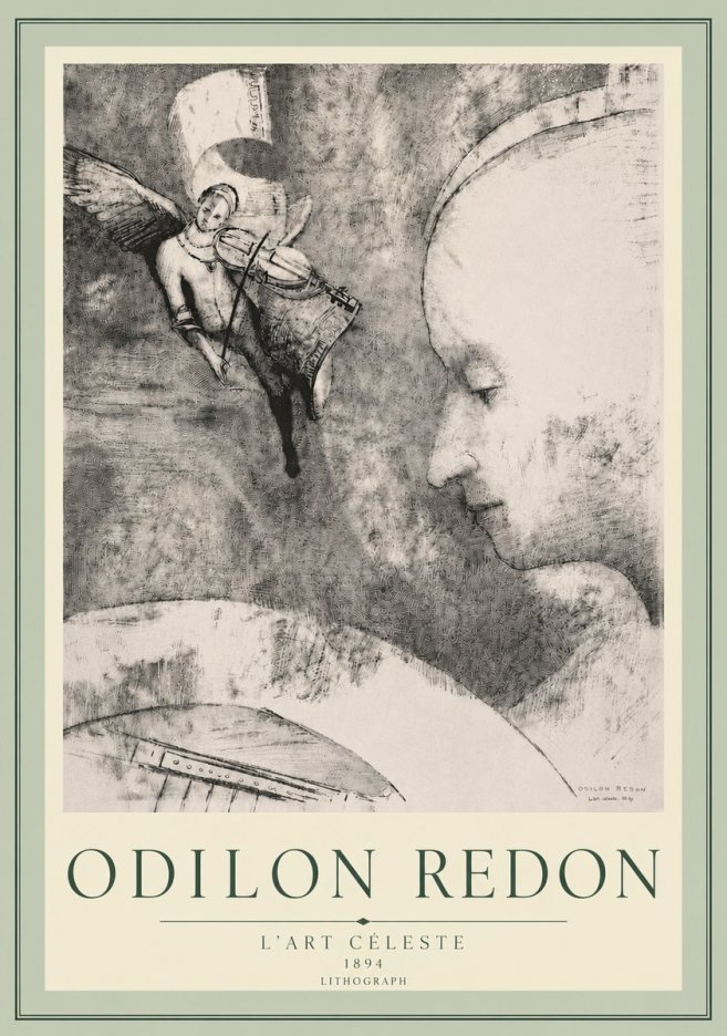 Odilon Redon L'art Céleste No5 - Poszter