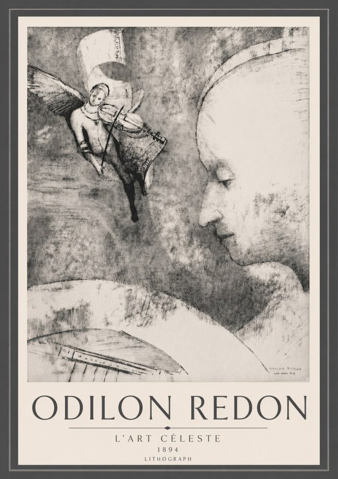 Odilon Redon L'art Céleste No6 - Poszter
