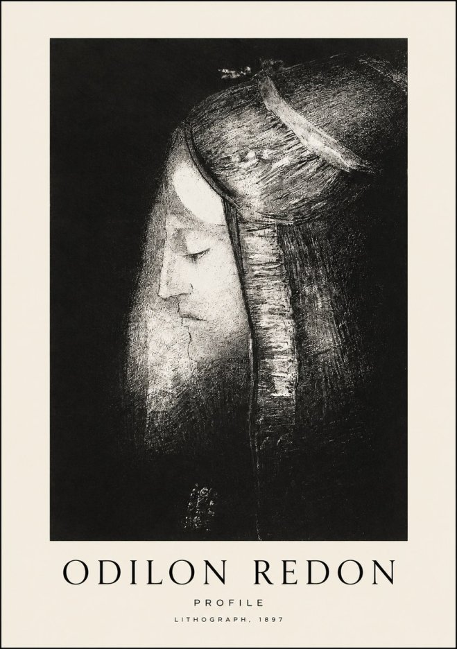 Odilon Redon Profile No1 - Poszter