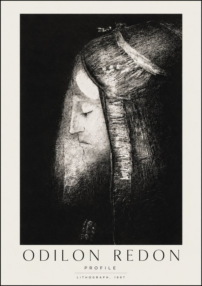Odilon Redon Profile No4 - Poszter