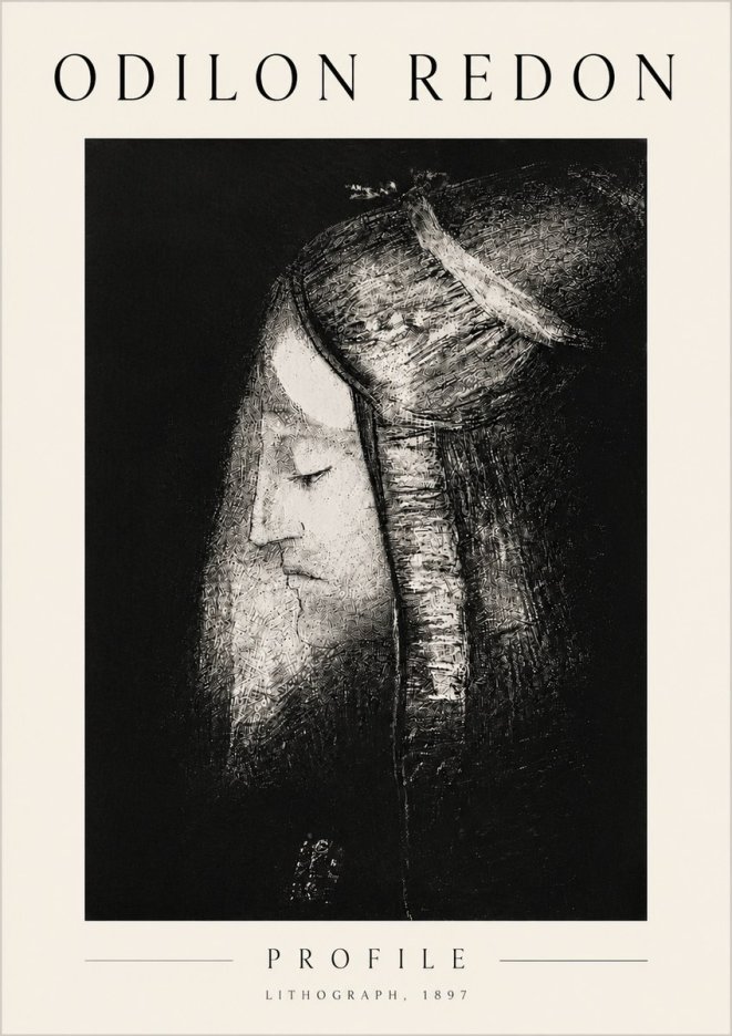 Odilon Redon Profile No6 - Poszter