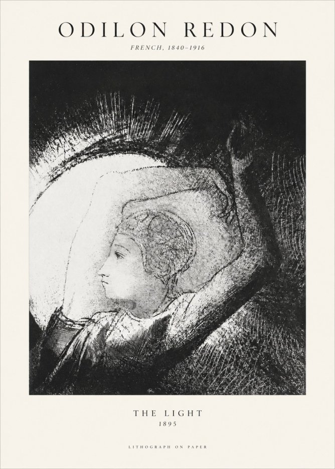 Odilon Redon The Light No1 - Poszter