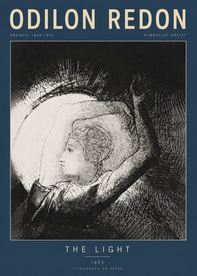 Odilon Redon The Light No2 - Poszter