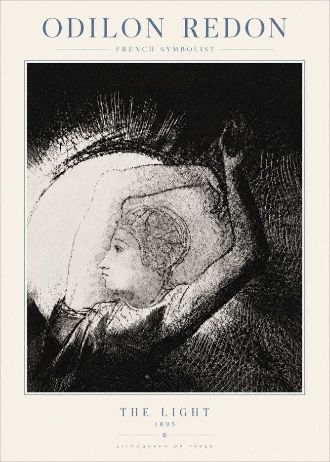 Odilon Redon The Light No5 - Poszter