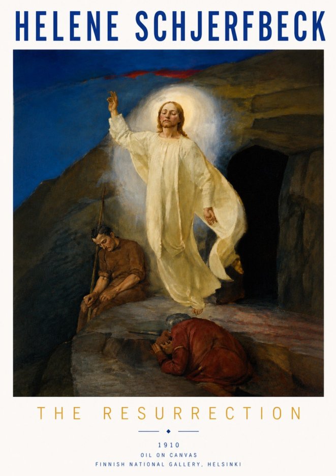 Helene Schjerfbeck The Resurrection No6 - Poszter