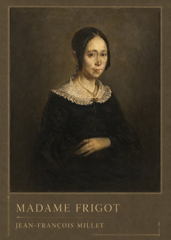 Jean-François Millet Madame Frigot No2 - Poszter