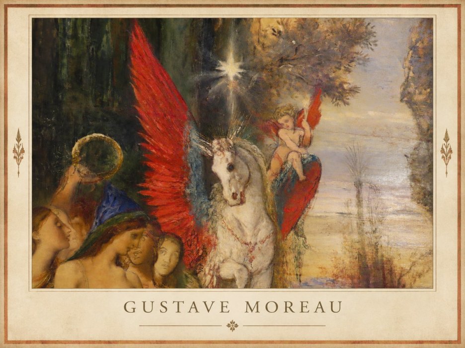 Gustave Moreau Pegasus No1 - Poszter