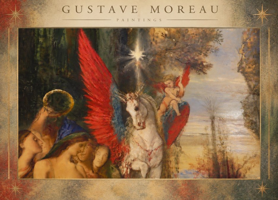 Gustave Moreau Pegasus No6 - Poszter