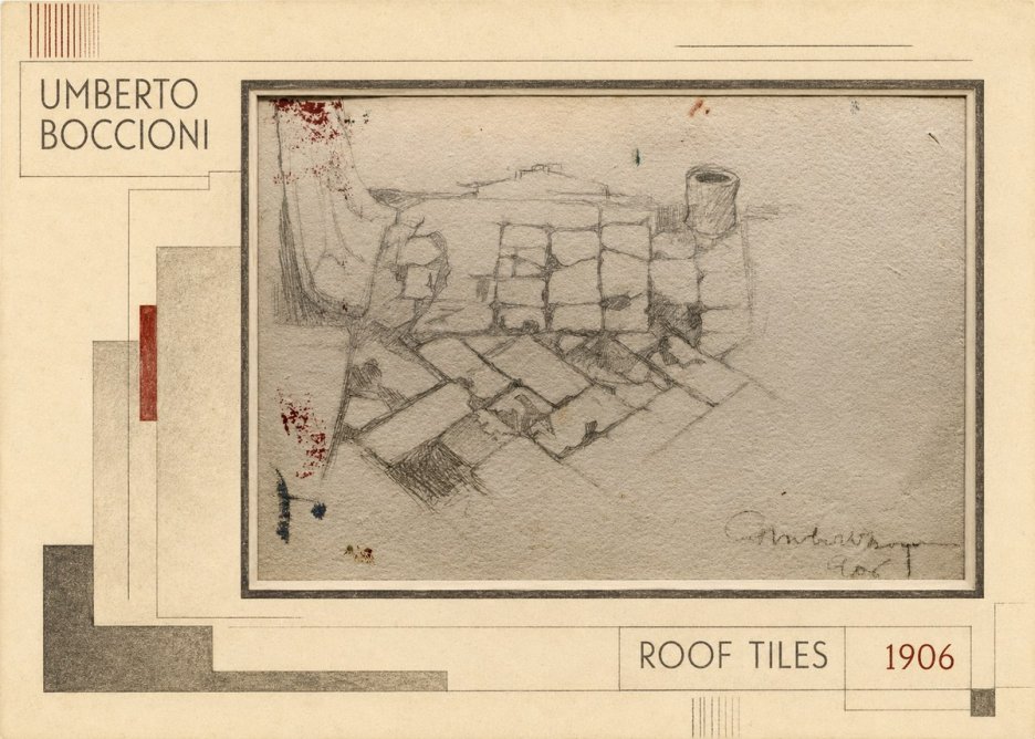 Umberto Boccioni Roof Tiles No2 - Poszter