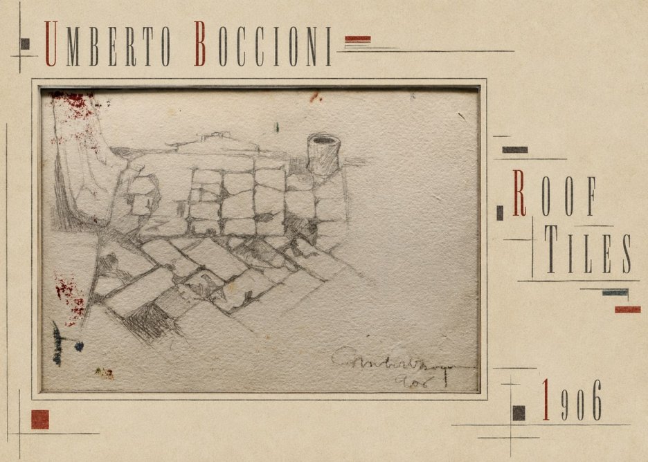 Umberto Boccioni Roof Tiles No5 - Poszter