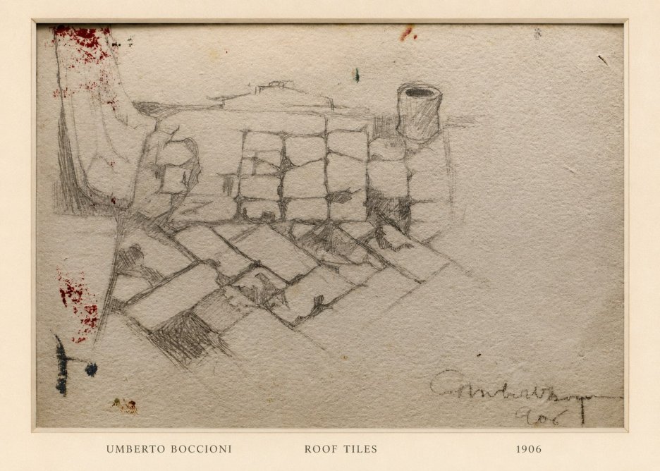 Umberto Boccioni Roof Tiles No6 - Poszter