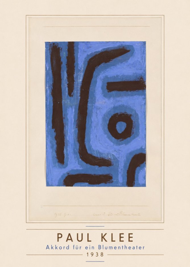 Paul Klee Akkord Für Ein Blumentheater No3 - Poszter