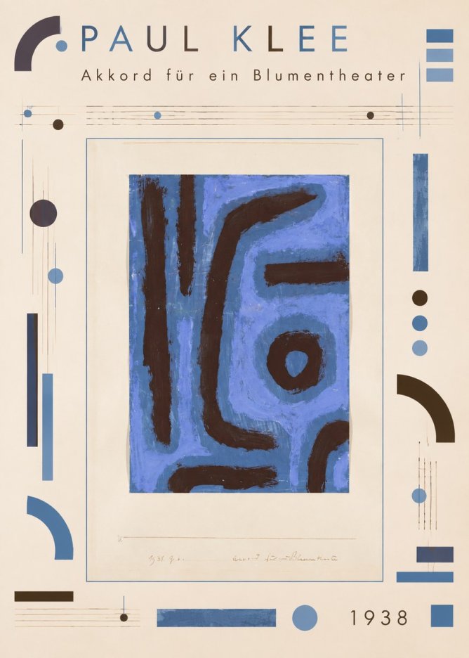 Paul Klee Akkord Für Ein Blumentheater No4 - Poszter